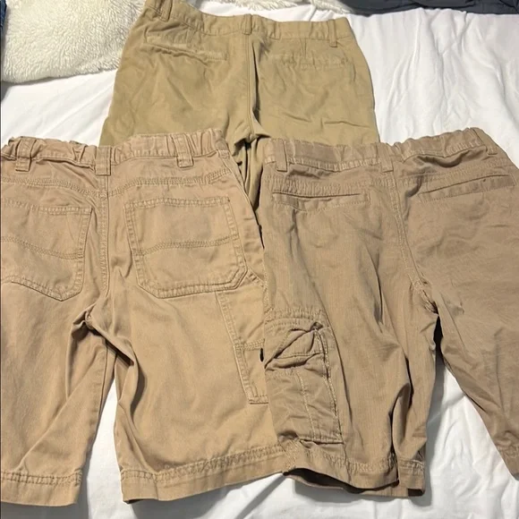Boys size 8 Tan Cargo Shorts Trio children’s place and Cherokee - Picture 8 of 8